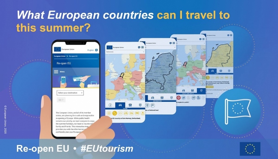 Нова уебплатформа — Re-open EU — ви предоставя цялата необходима информация, за да планирате уверено почивка извън дома си.